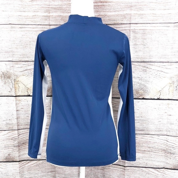 Boden Dark Blue and White Long Sleeve Rash Guard Size 11-12Y - Picture 4 of 8